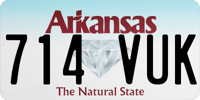 AR license plate 714VUK