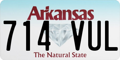 AR license plate 714VUL