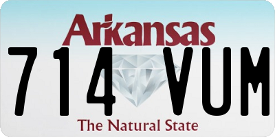 AR license plate 714VUM