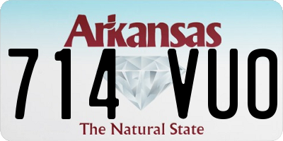 AR license plate 714VUO