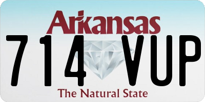 AR license plate 714VUP