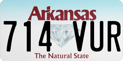 AR license plate 714VUR