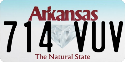 AR license plate 714VUV