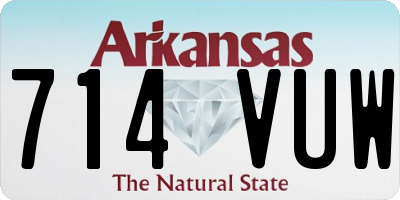 AR license plate 714VUW