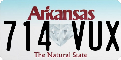 AR license plate 714VUX