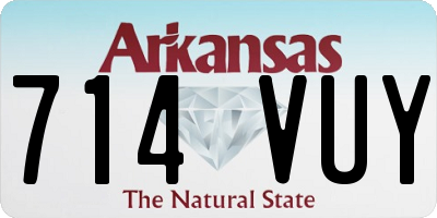 AR license plate 714VUY