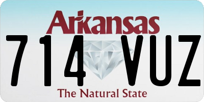 AR license plate 714VUZ