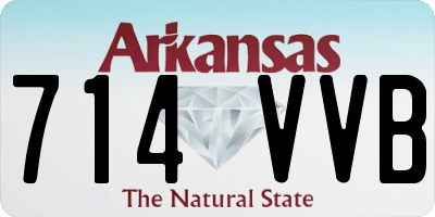 AR license plate 714VVB