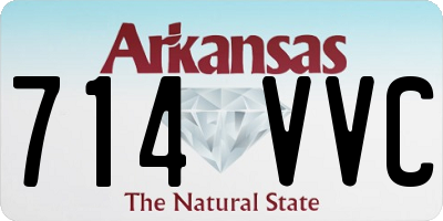 AR license plate 714VVC