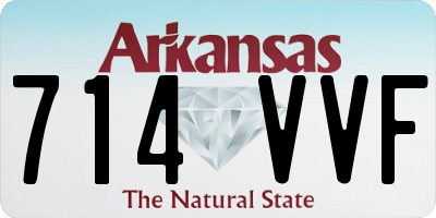 AR license plate 714VVF