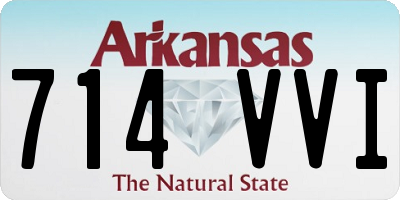AR license plate 714VVI