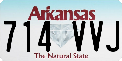 AR license plate 714VVJ