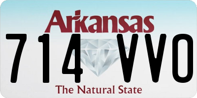 AR license plate 714VVO