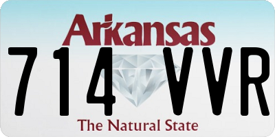 AR license plate 714VVR