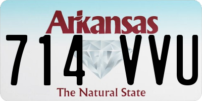 AR license plate 714VVU