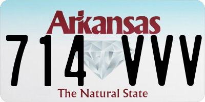 AR license plate 714VVV