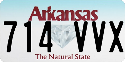 AR license plate 714VVX