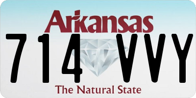 AR license plate 714VVY