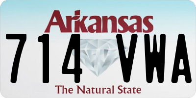 AR license plate 714VWA