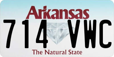 AR license plate 714VWC