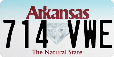 AR license plate 714VWE