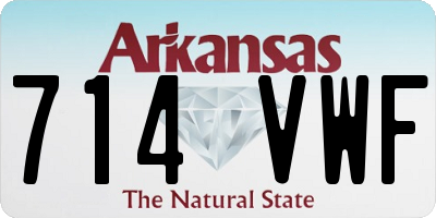 AR license plate 714VWF