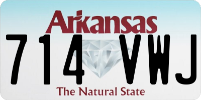 AR license plate 714VWJ