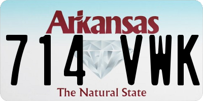 AR license plate 714VWK
