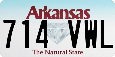 AR license plate 714VWL