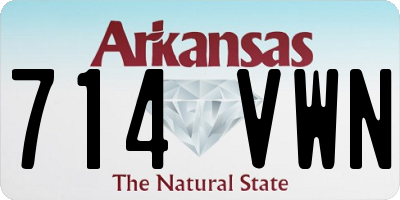AR license plate 714VWN