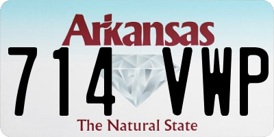 AR license plate 714VWP