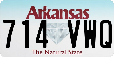 AR license plate 714VWQ