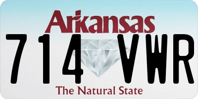 AR license plate 714VWR