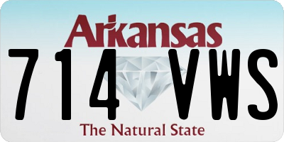 AR license plate 714VWS