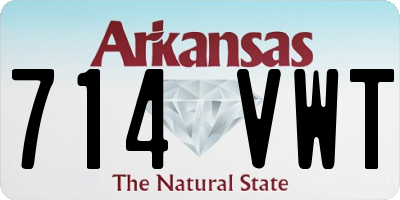 AR license plate 714VWT