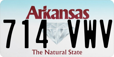 AR license plate 714VWV