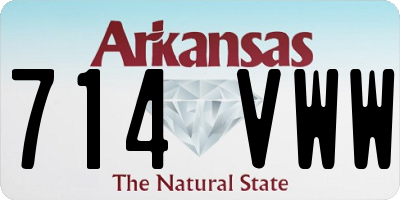 AR license plate 714VWW