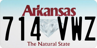 AR license plate 714VWZ
