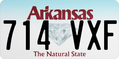AR license plate 714VXF