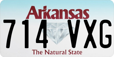 AR license plate 714VXG
