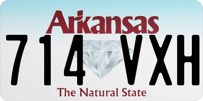 AR license plate 714VXH