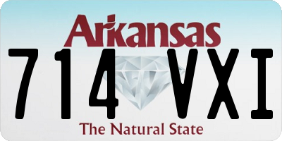 AR license plate 714VXI
