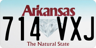 AR license plate 714VXJ