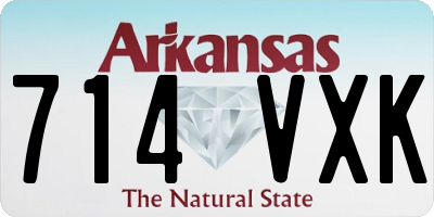 AR license plate 714VXK