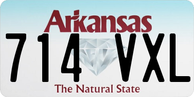AR license plate 714VXL