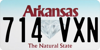 AR license plate 714VXN