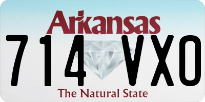 AR license plate 714VXO