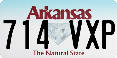 AR license plate 714VXP