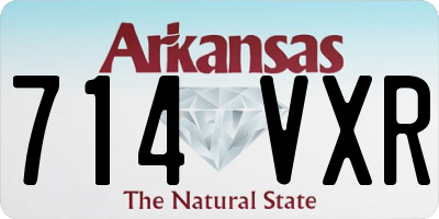 AR license plate 714VXR
