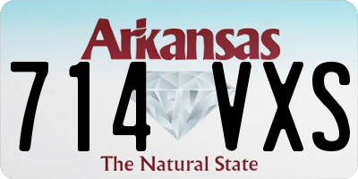 AR license plate 714VXS